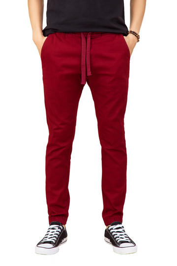 Men’s Casual Red Jogger Pants with Drawstring '/MH