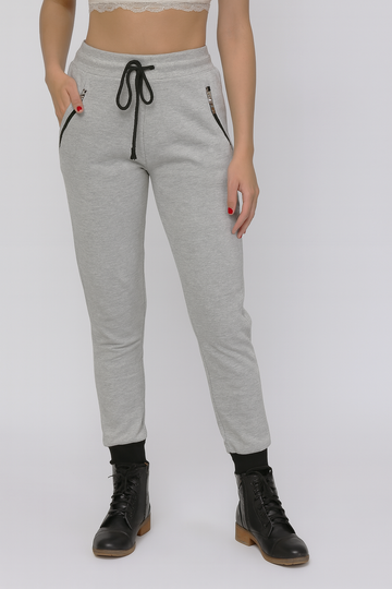 Women’s Grey Jogger Pants with Zipper Pockets. / MH