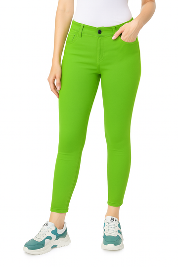 Women’s Slim Fit Belt System Pants – Green'/MH