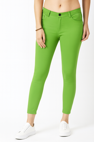 Women’s Slim Fit Belt System Pants – Light Green' / MH