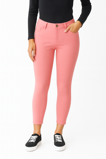 Women’s Slim Fit Belt System Pants – Soft Pink'/ MH