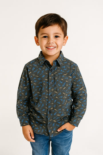 Blue Leaf Casual Shirt I MH