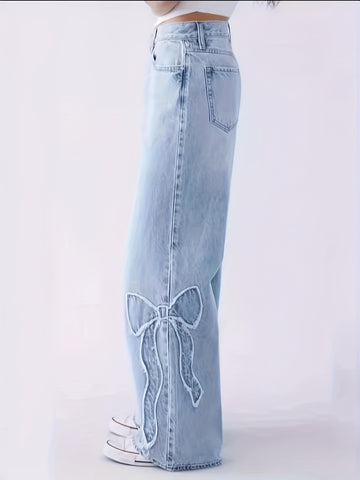 European And American Women'S Fashionable Embroidered Washed ./MHs