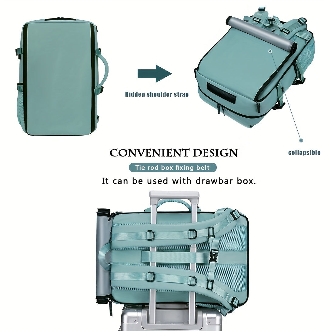 Versatile Large-Capacity Backpack for Men & Women - Durable Hiking & Camping Bag with Shoe Compartment, USB Charging Port, and Multiple Pockets - Ideal for Business and Personal Gifts, Camping Backpack