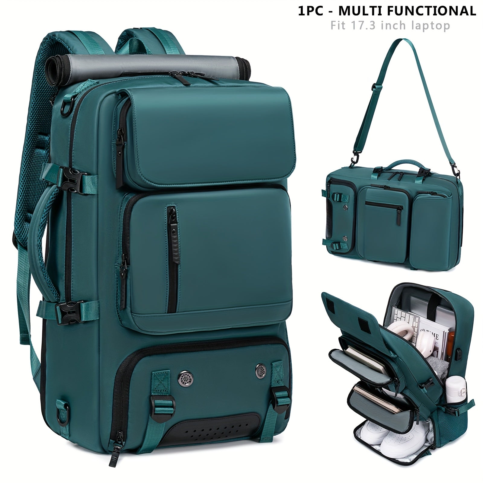 Versatile Large-Capacity Backpack for Men & Women - Durable Hiking & Camping Bag with Shoe Compartment, USB Charging Port, and Multiple Pockets - Ideal for Business and Personal Gifts, Camping Backpack
