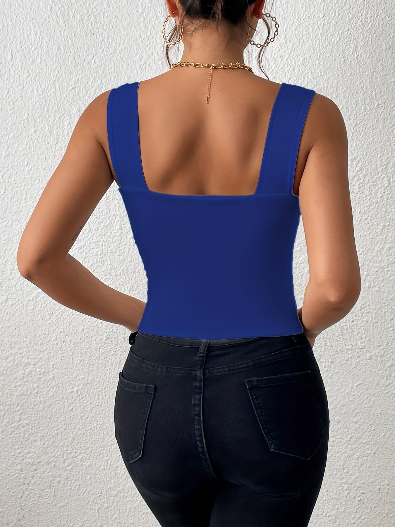 Women's Basic Solid Crop Tank Top,