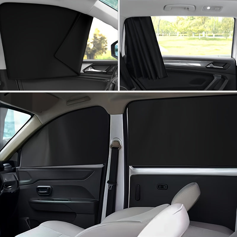 Magnetic Block UV Rays Sunshades for Vehicle Side Windows Set of 4