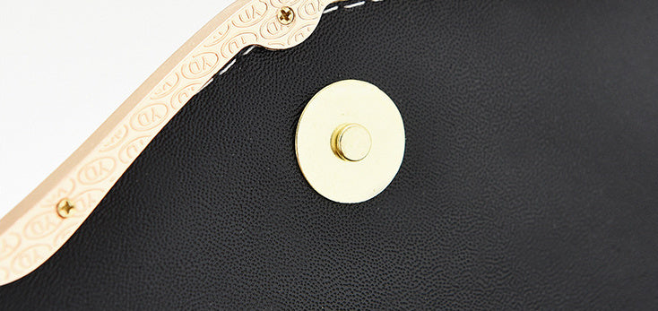 Elegant Korean Style Messenger Bag for Women, Casual Solid Color with Sequin Embellishment, Adjustable Strap, Magnetic Closure, Polyester Lined, Lightweight Shoulder Bag for Mobile Phone and Coin Purse