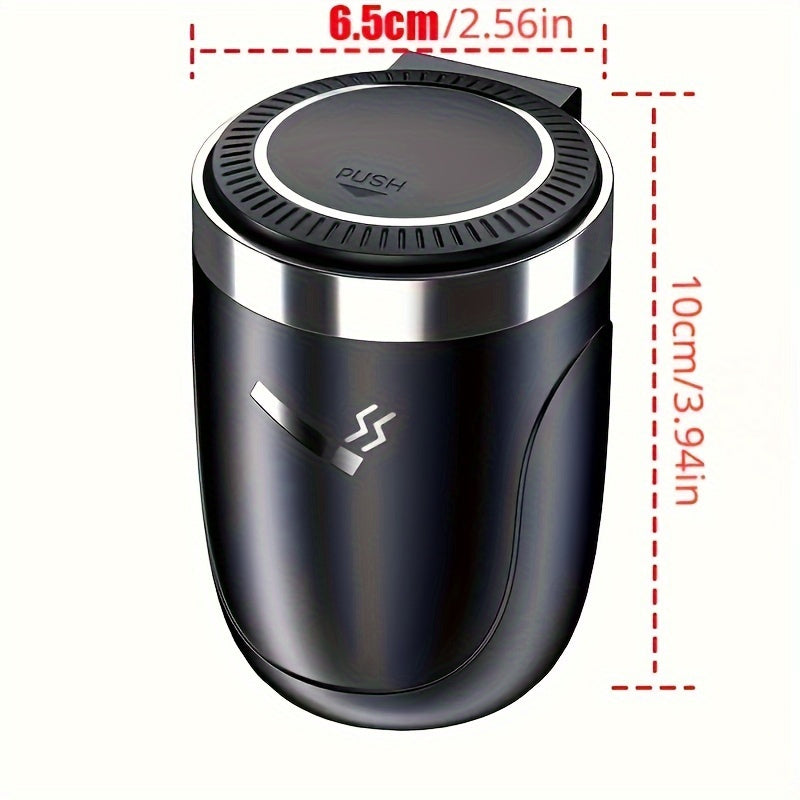 Premium LED Car Ashtray with Easy-Clean