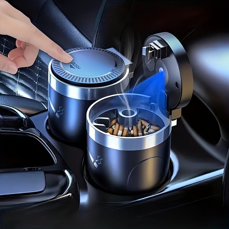 Premium LED Car Ashtray with Easy-Clean