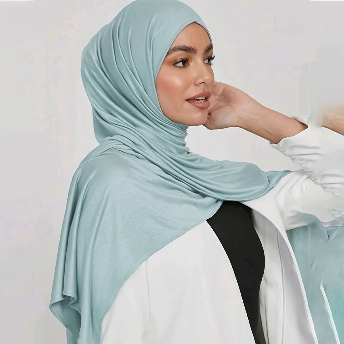 Solid Color Muslim Hijab Thin Breathable Soft Cozy Scarf '/MH