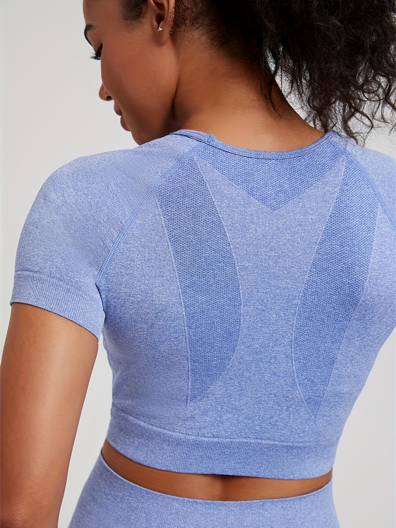 2pcs Yoga Fitness Suits, Seamless Quick-dry Casual Sportswear Sets,