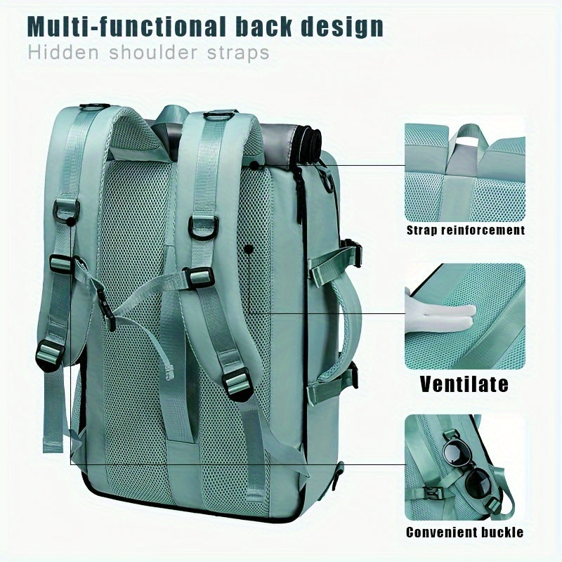 Versatile Large-Capacity Backpack for Men & Women - Durable Hiking & Camping Bag with Shoe Compartment, USB Charging Port, and Multiple Pockets - Ideal for Business and Personal Gifts, Camping Backpack
