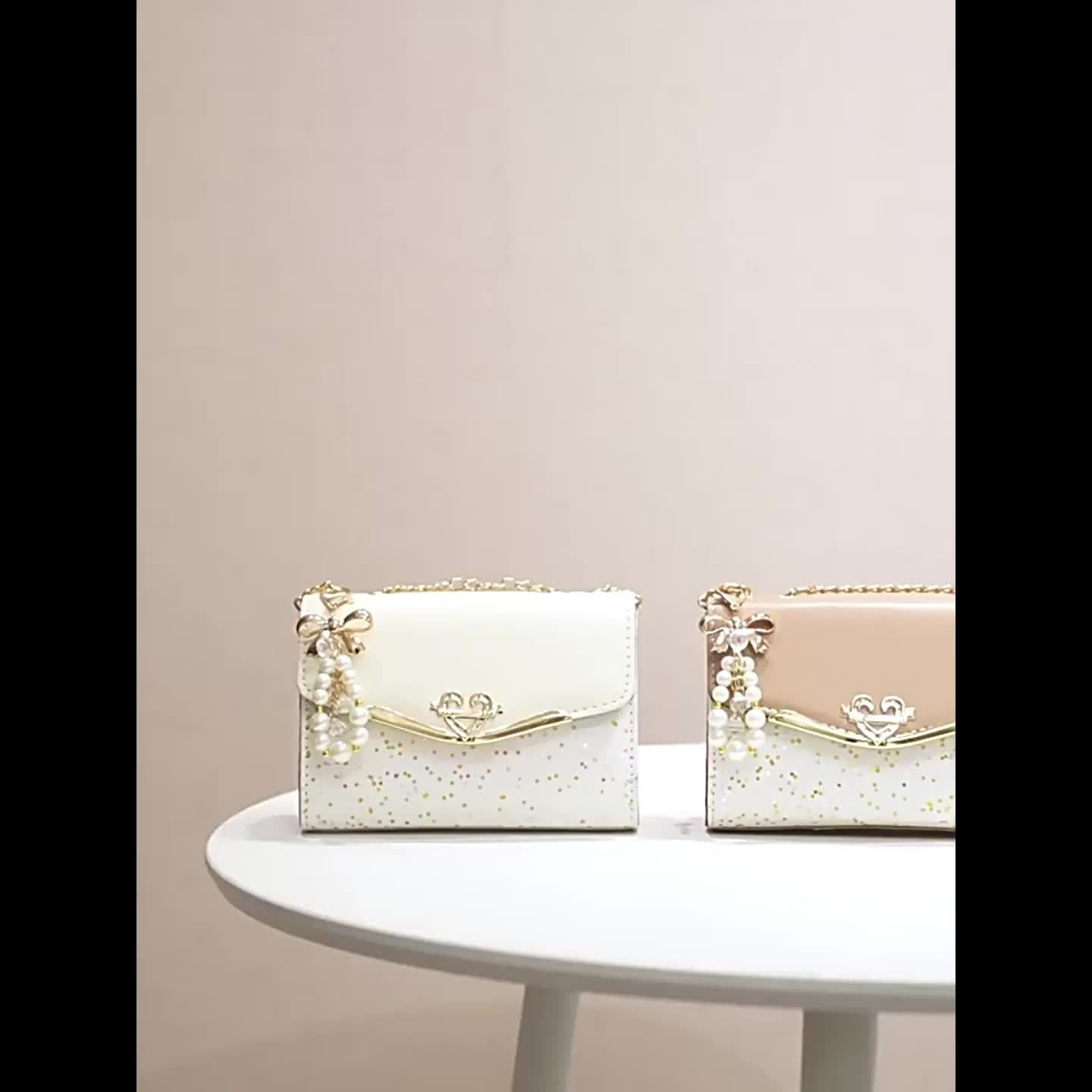 Fashion Polka Dot Beige PU Shoulder Bag with Tassel Charm, Urban Themed Flap-Over Crossbody with Buckle Closure and Metal Chain Strap, Lightweight Portable Handbag for Women, Ideal for Shopping, Office, University, Travel, Ca