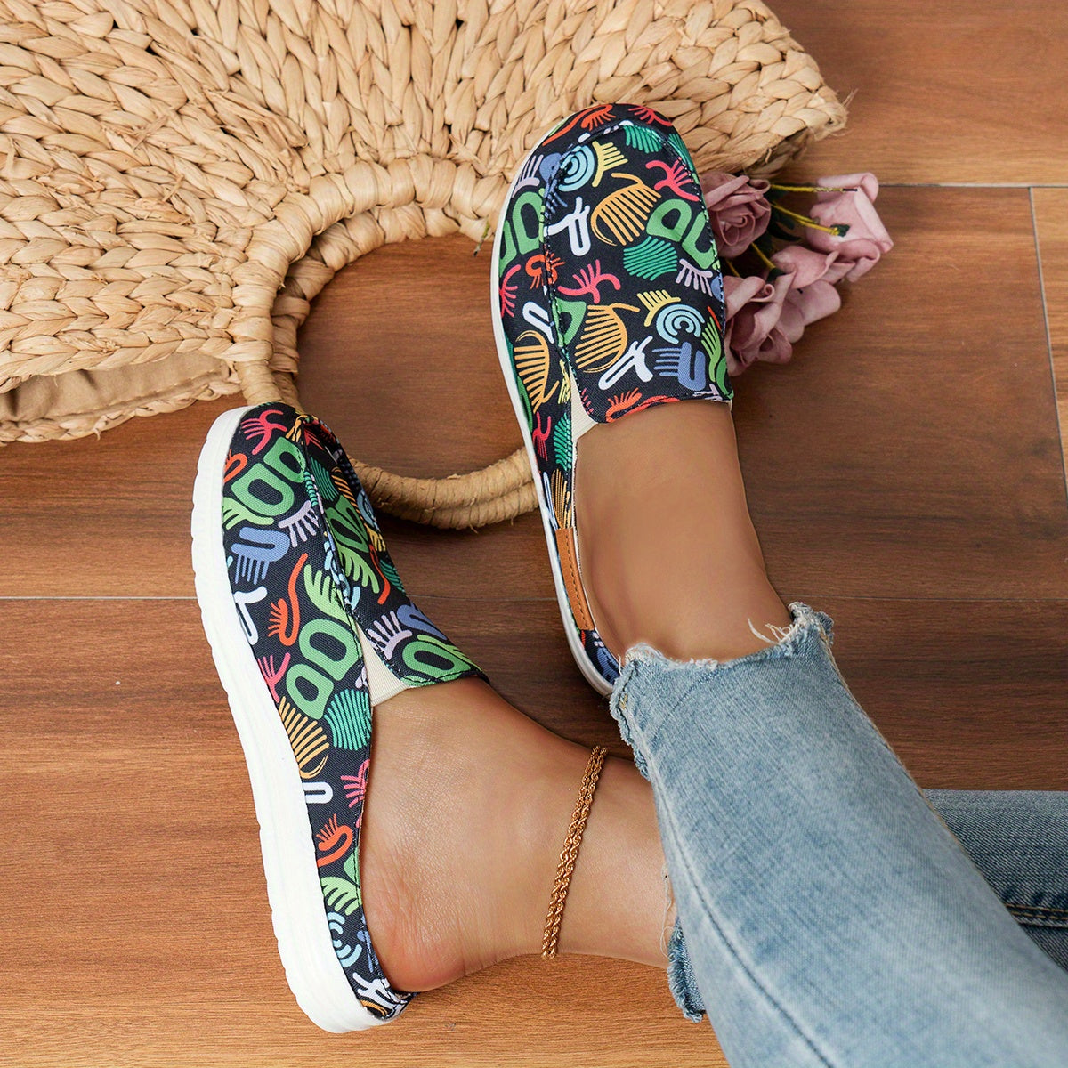 Women's Trendy Canvas Shoes,/MH