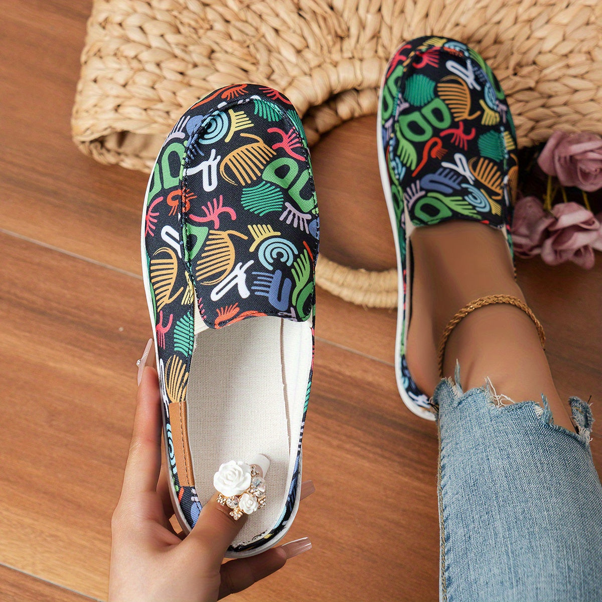 Women's Trendy Canvas Shoes,/MH