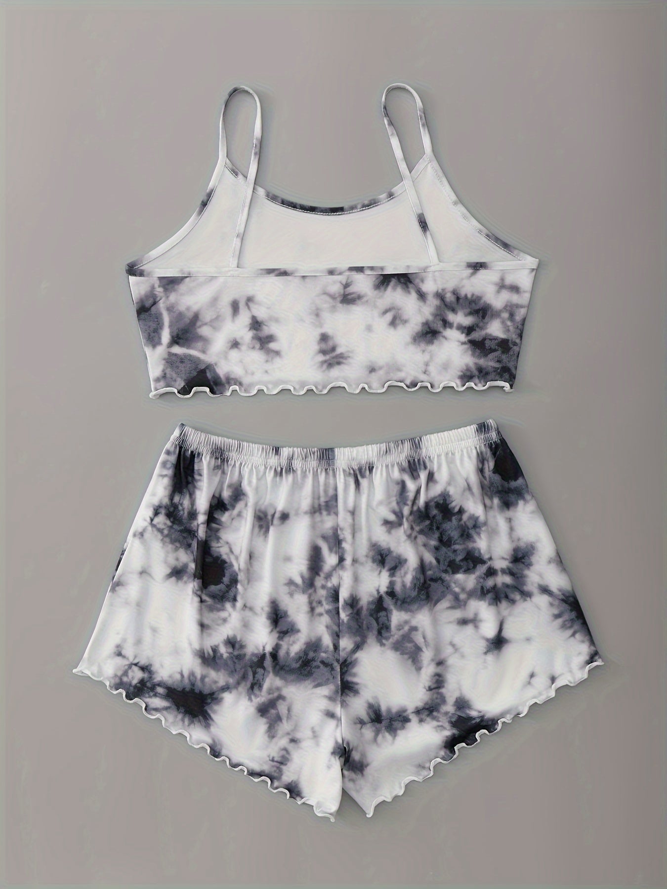 Casual Tie Dye Print Sleepwear, /MH