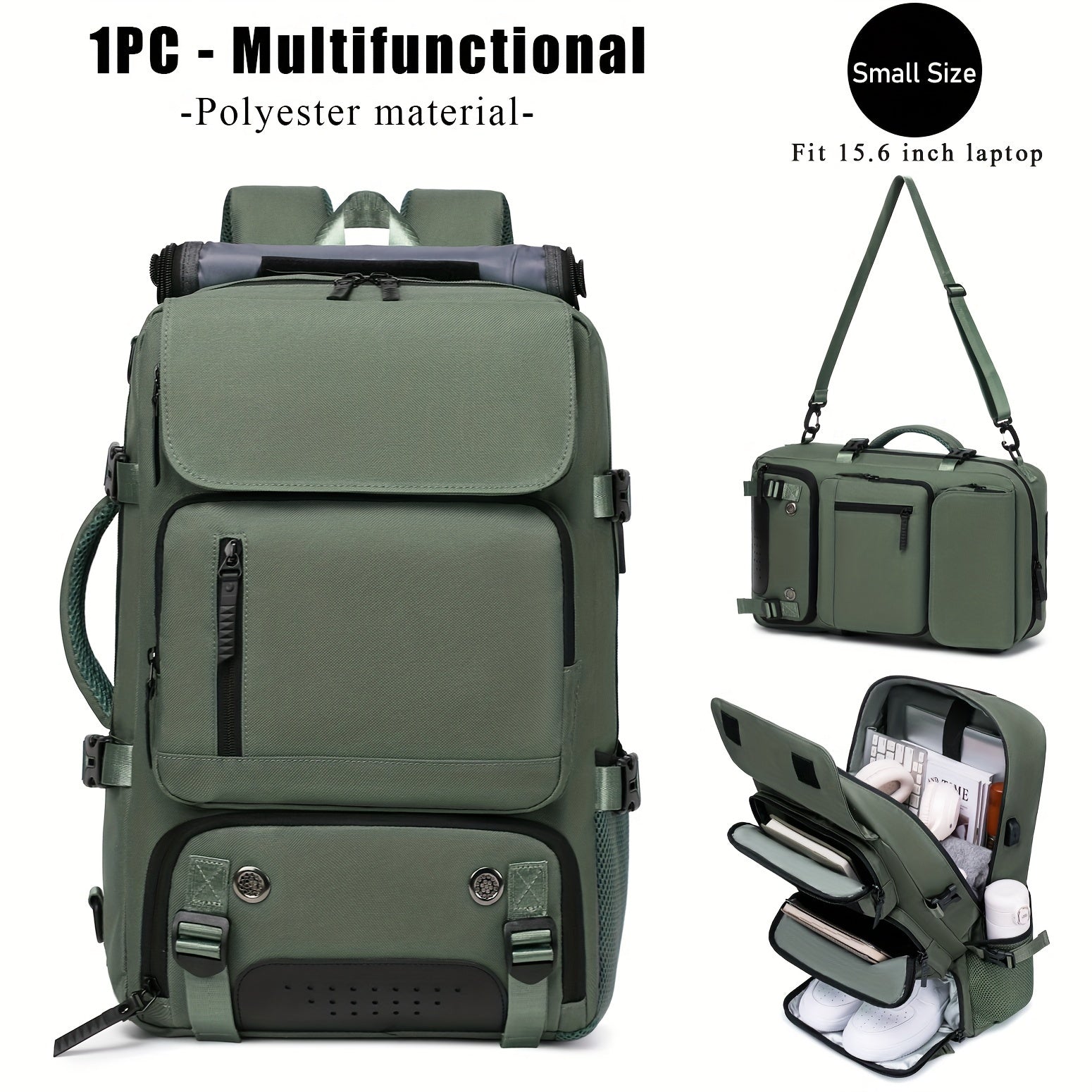 Versatile Large-Capacity Backpack for Men & Women - Durable Hiking & Camping Bag with Shoe Compartment, USB Charging Port, and Multiple Pockets - Ideal for Business and Personal Gifts, Camping Backpack