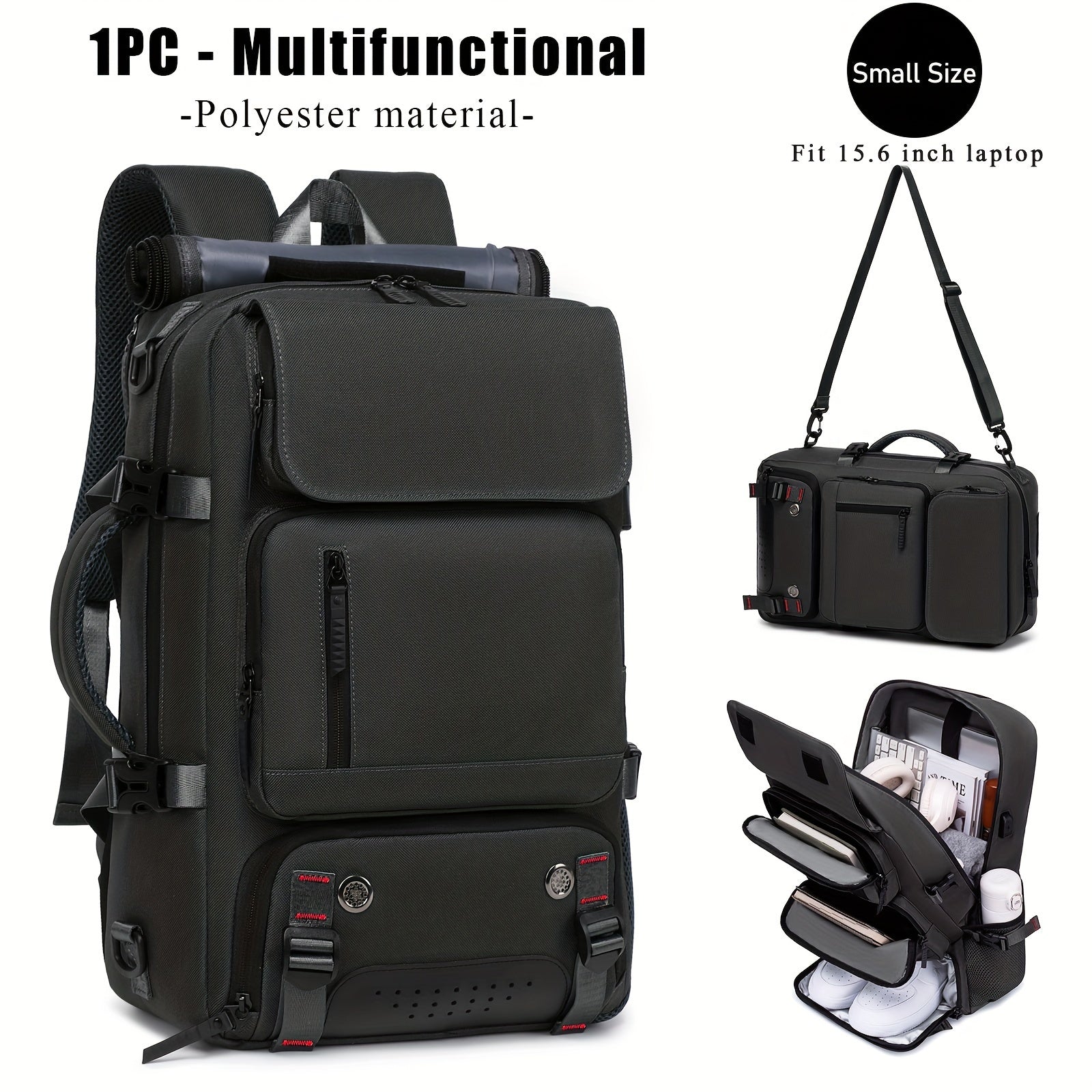Versatile Large-Capacity Backpack for Men & Women - Durable Hiking & Camping Bag with Shoe Compartment, USB Charging Port, and Multiple Pockets - Ideal for Business and Personal Gifts, Camping Backpack