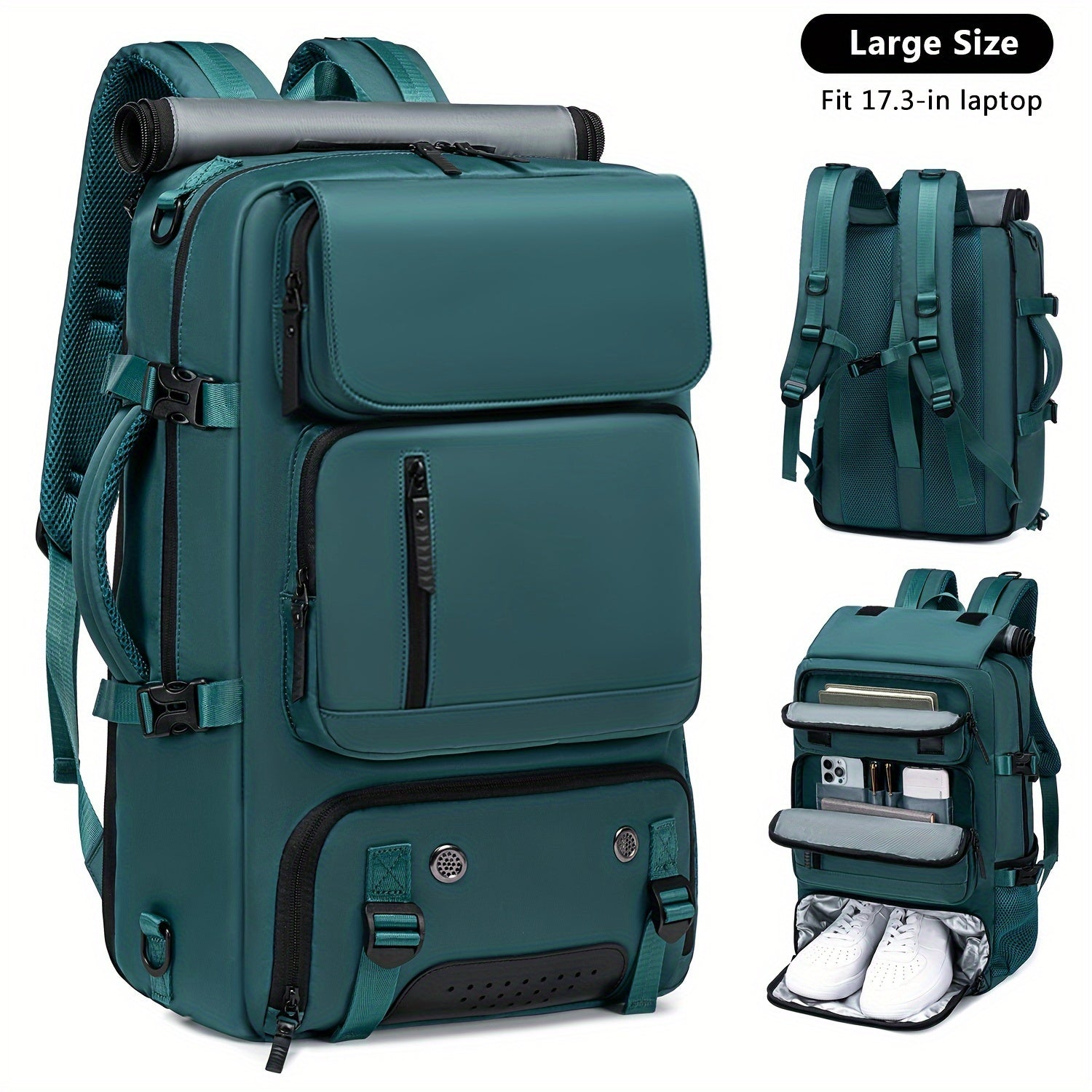 Versatile Large-Capacity Backpack for Men & Women - Durable Hiking & Camping Bag with Shoe Compartment, USB Charging Port, and Multiple Pockets - Ideal for Business and Personal Gifts, Camping Backpack