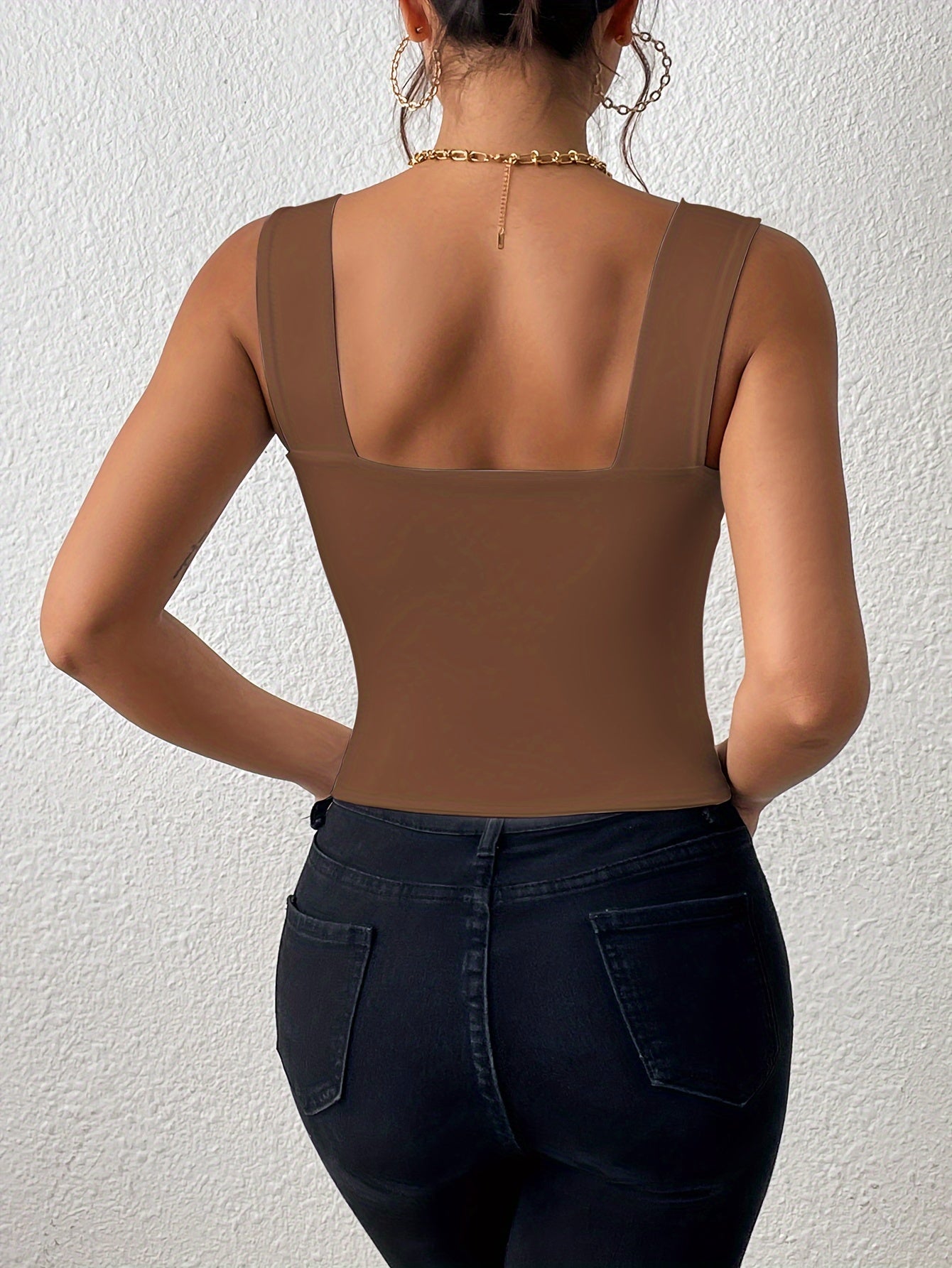 Women's Basic Solid Crop Tank Top,