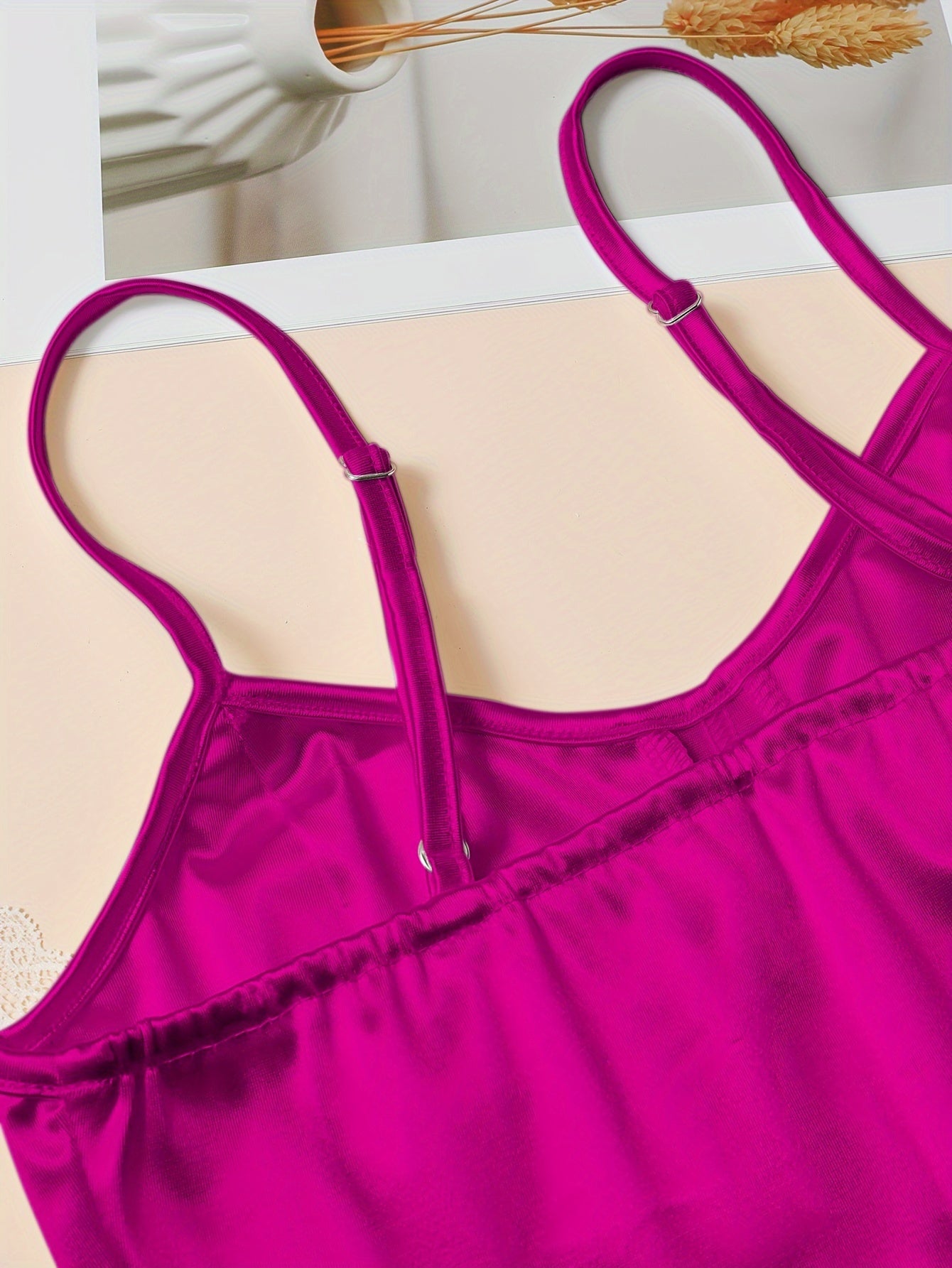 Chic Light Purple Satin Corset Crop Top .