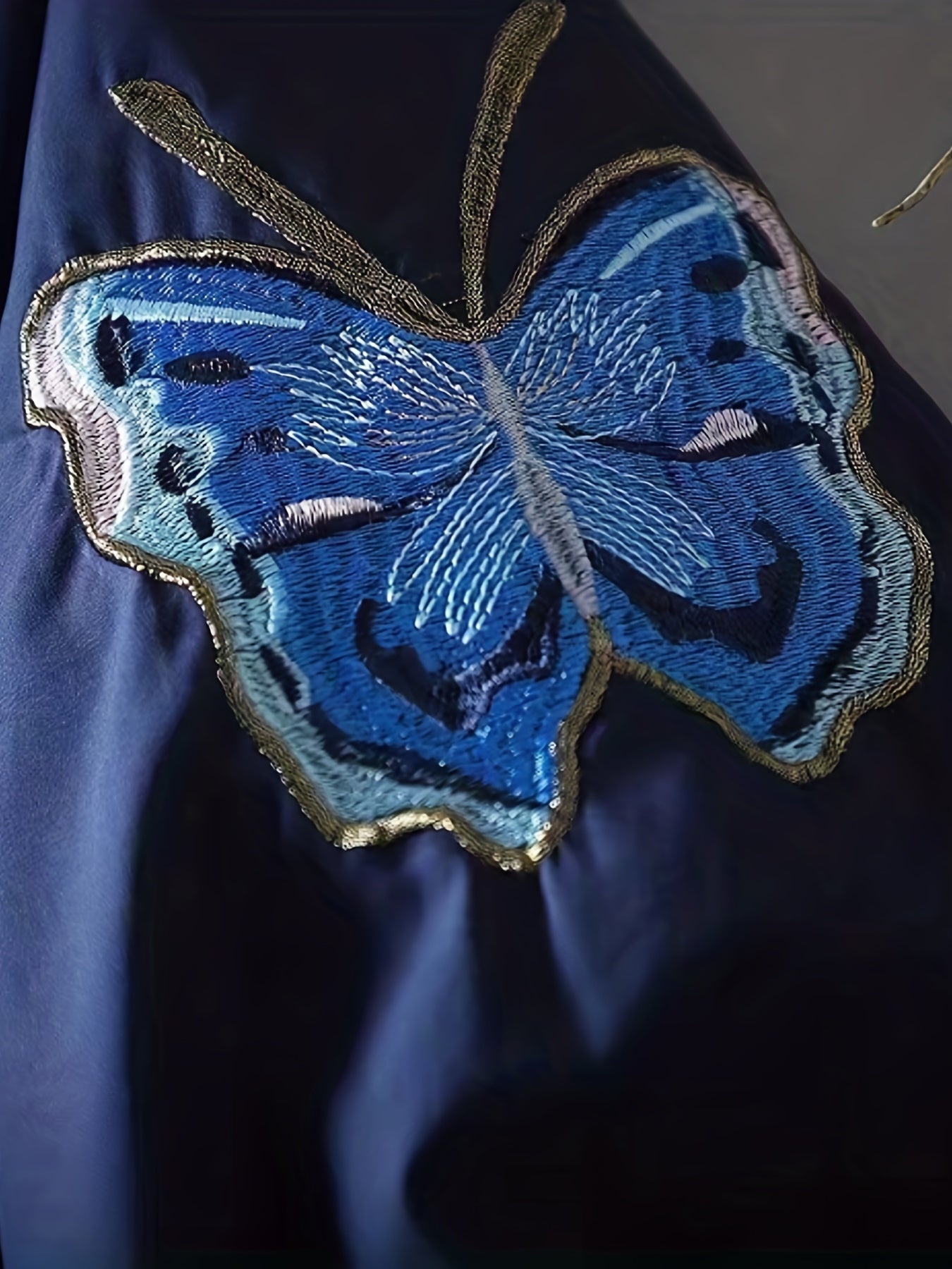 Butterflies Print Shirt, Long Sleeve Button Up Casual Top.