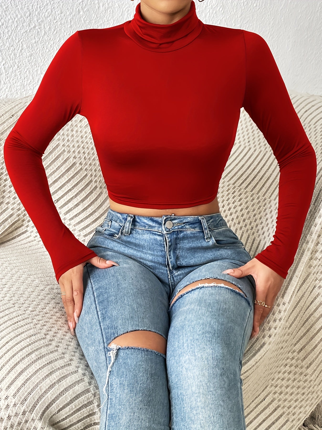 European and American Fashion Sexy Short Women's Top .