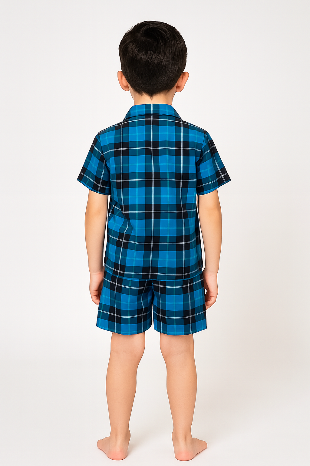 Boys’ Turkish Collar Short-Sleeve Shirt & Shorts Set I MH