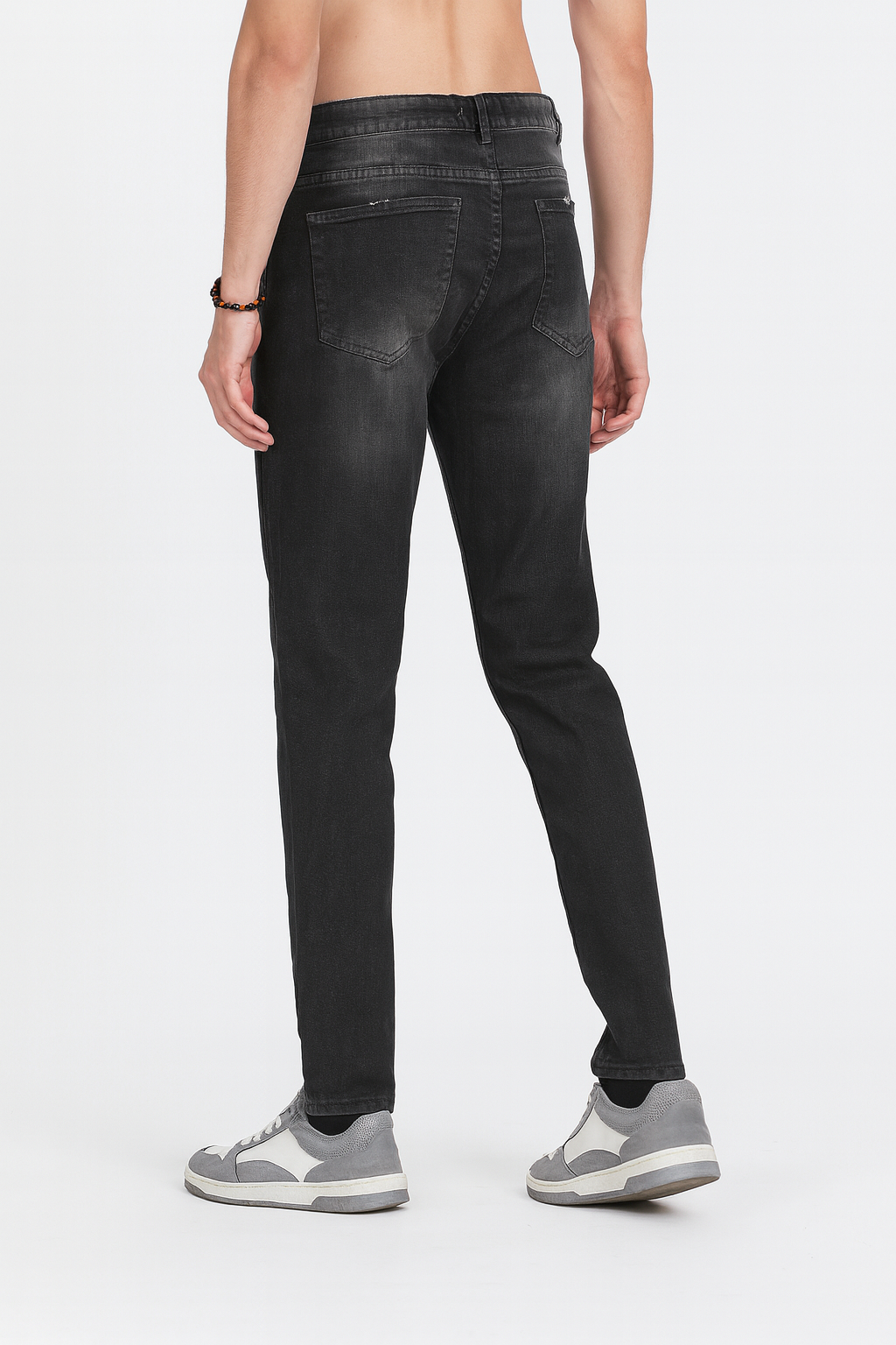 "Men’s Slim Fit Black Washed Denim Jeans" /MH