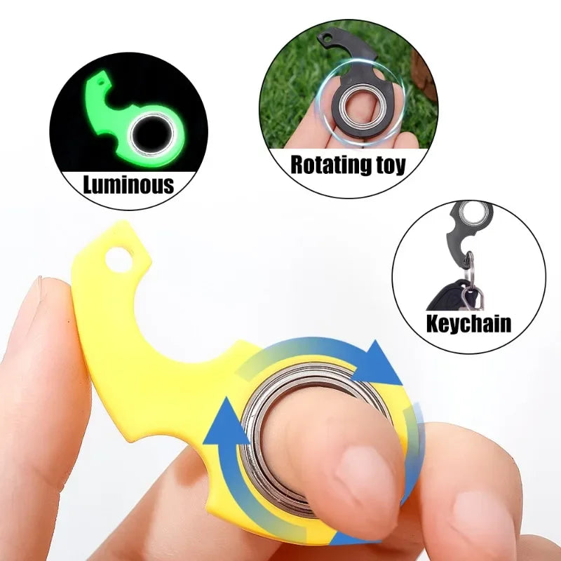 Ninja Fidget Spinner Keychain For Keys
