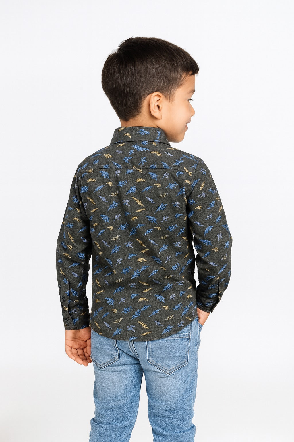 Blue Leaf Casual Shirt I MH
