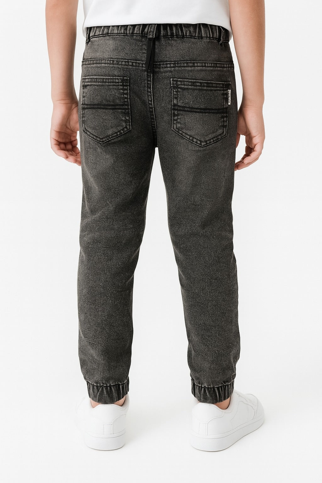 Kids' Elastic Cuffs Denim Jogger Jeans I MH