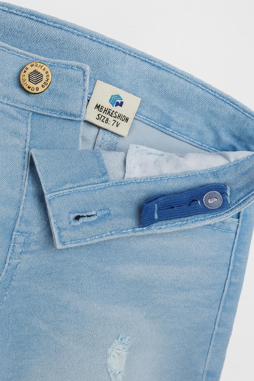Boy's Rolled-Cuff Denim Shorts I MH