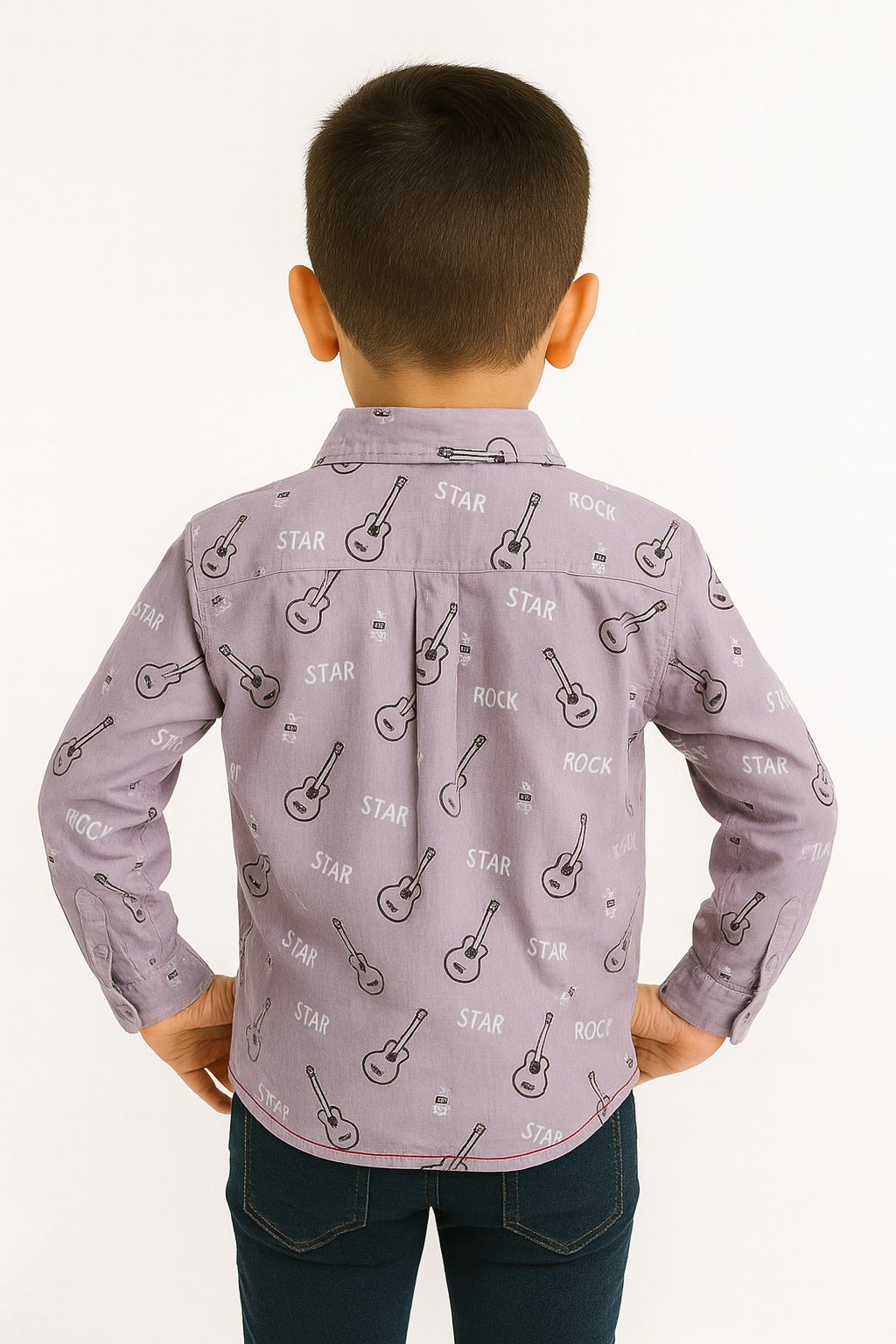 Mini Maestro Guitar Print Shirt MH