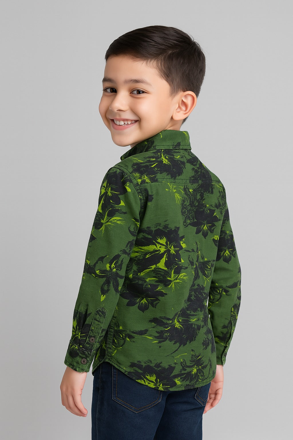 Green Grove Print Shirt MH
