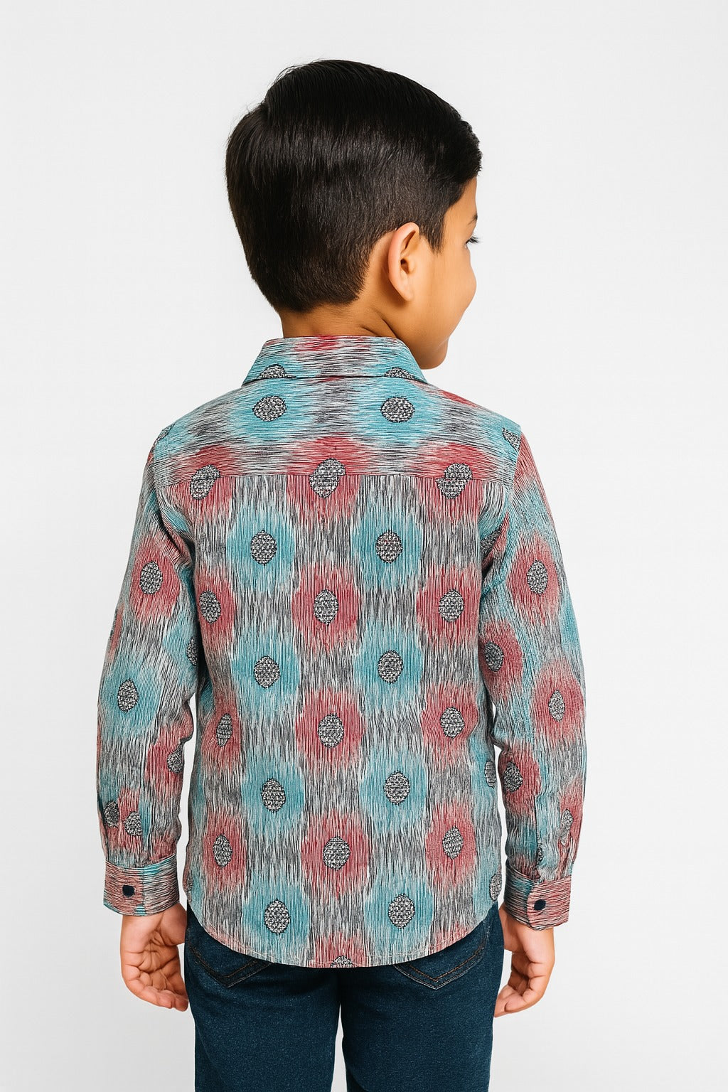 Seafoam Ripple Print Shirt  MH