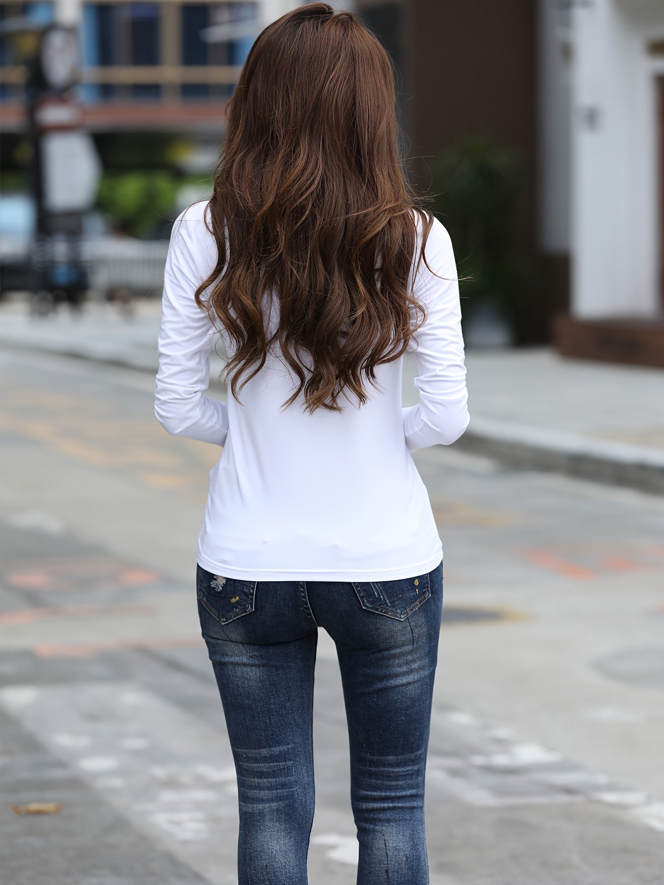 Women'S Elegant Crew Neck T-Shirt,