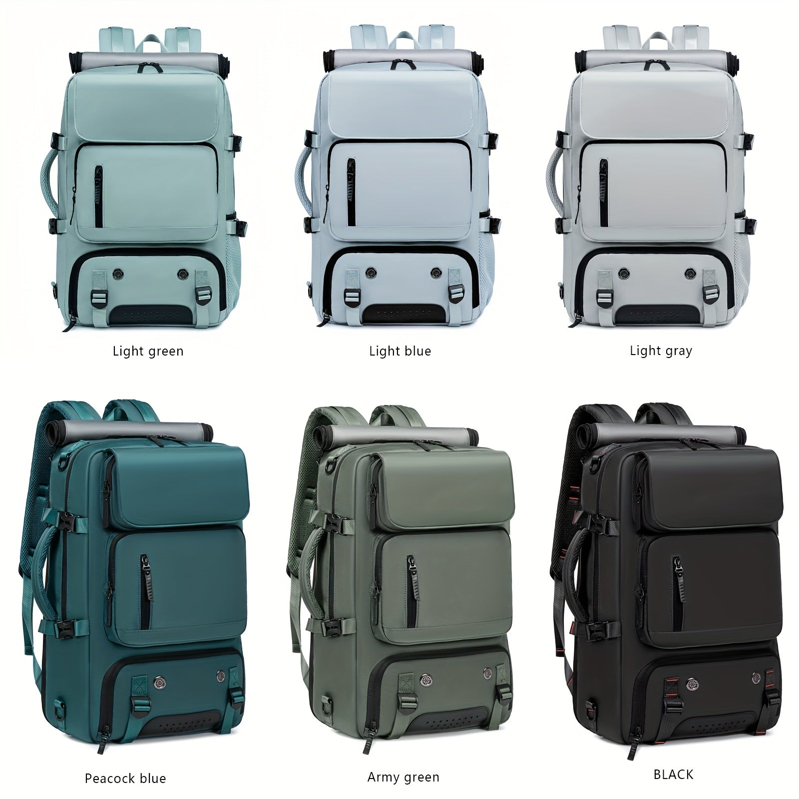 Versatile Large-Capacity Backpack for Men & Women - Durable Hiking & Camping Bag with Shoe Compartment, USB Charging Port, and Multiple Pockets - Ideal for Business and Personal Gifts, Camping Backpack
