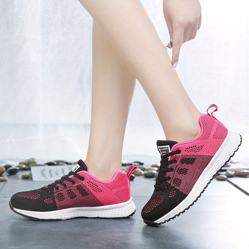 Women's Flying Woven Breathable Running Training Shoes, /MH