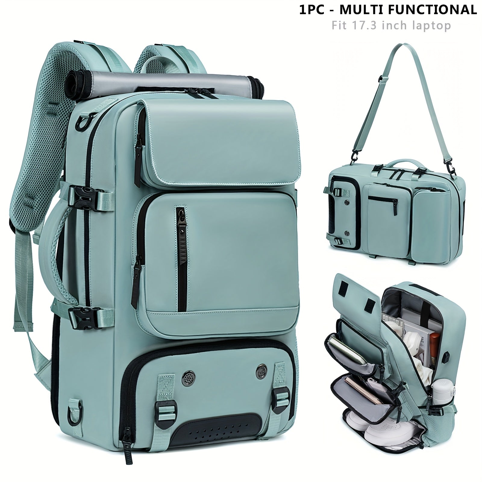 Versatile Large-Capacity Backpack for Men & Women - Durable Hiking & Camping Bag with Shoe Compartment, USB Charging Port, and Multiple Pockets - Ideal for Business and Personal Gifts, Camping Backpack