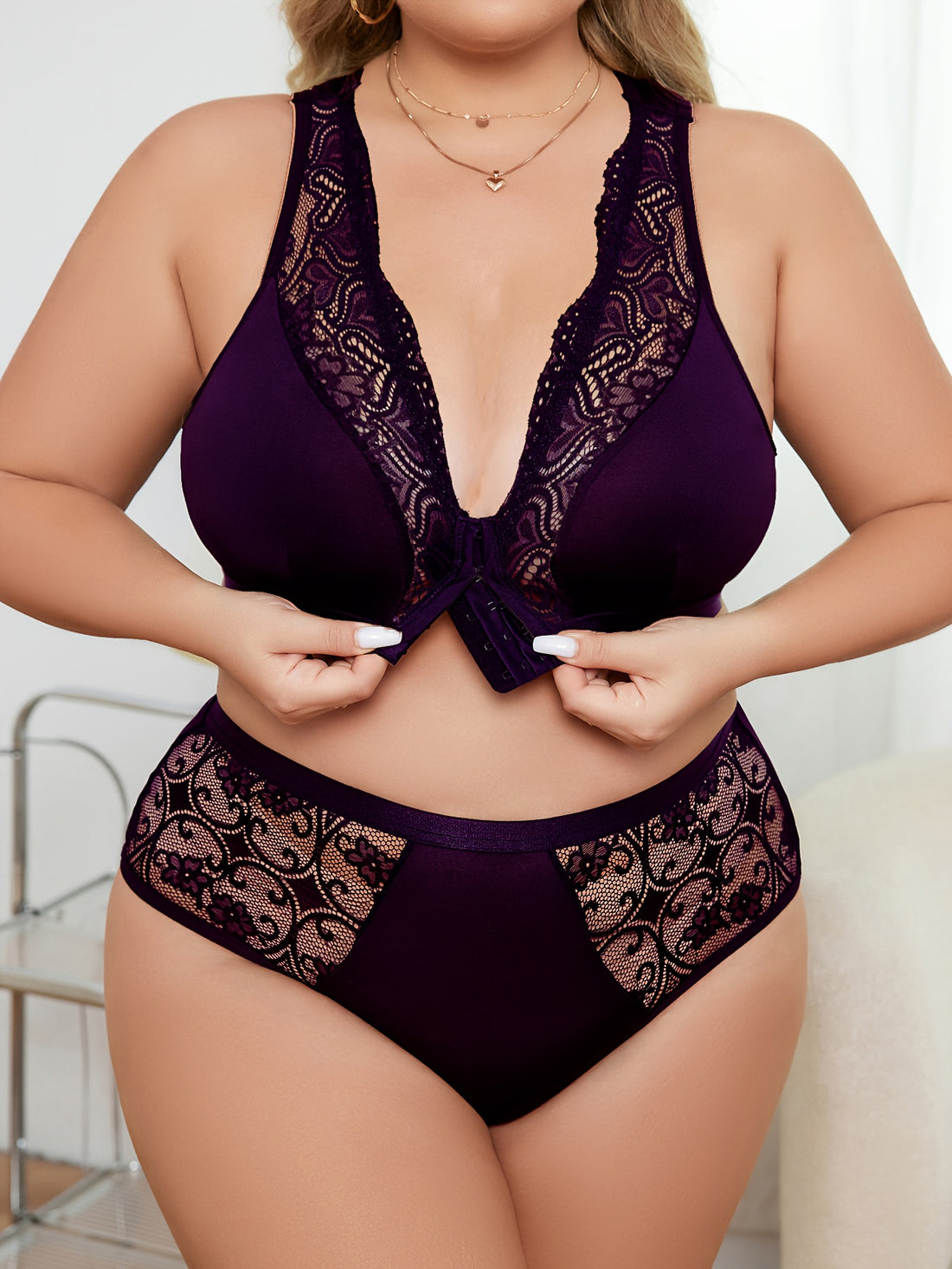 Women's Plus Sexy Lingerie Set,/MH