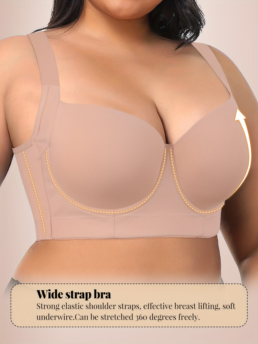 Plus Size Seamless Underwire Bra for Women - /MH