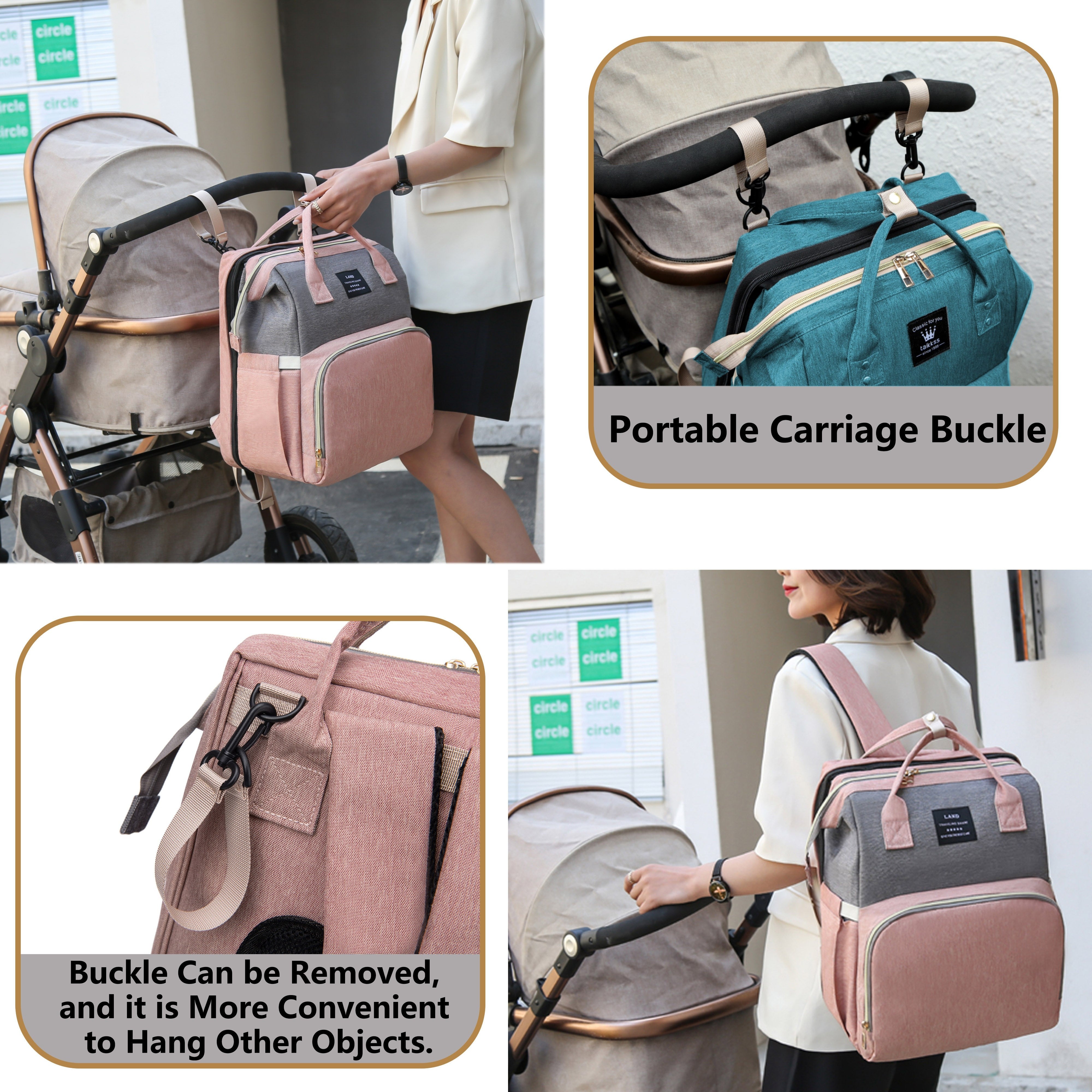 Lamroro The Ultimate Diaper Bag Backpack:, Large Capacity, Christmas, Halloween, Thanksgiving Day Gift Carnival