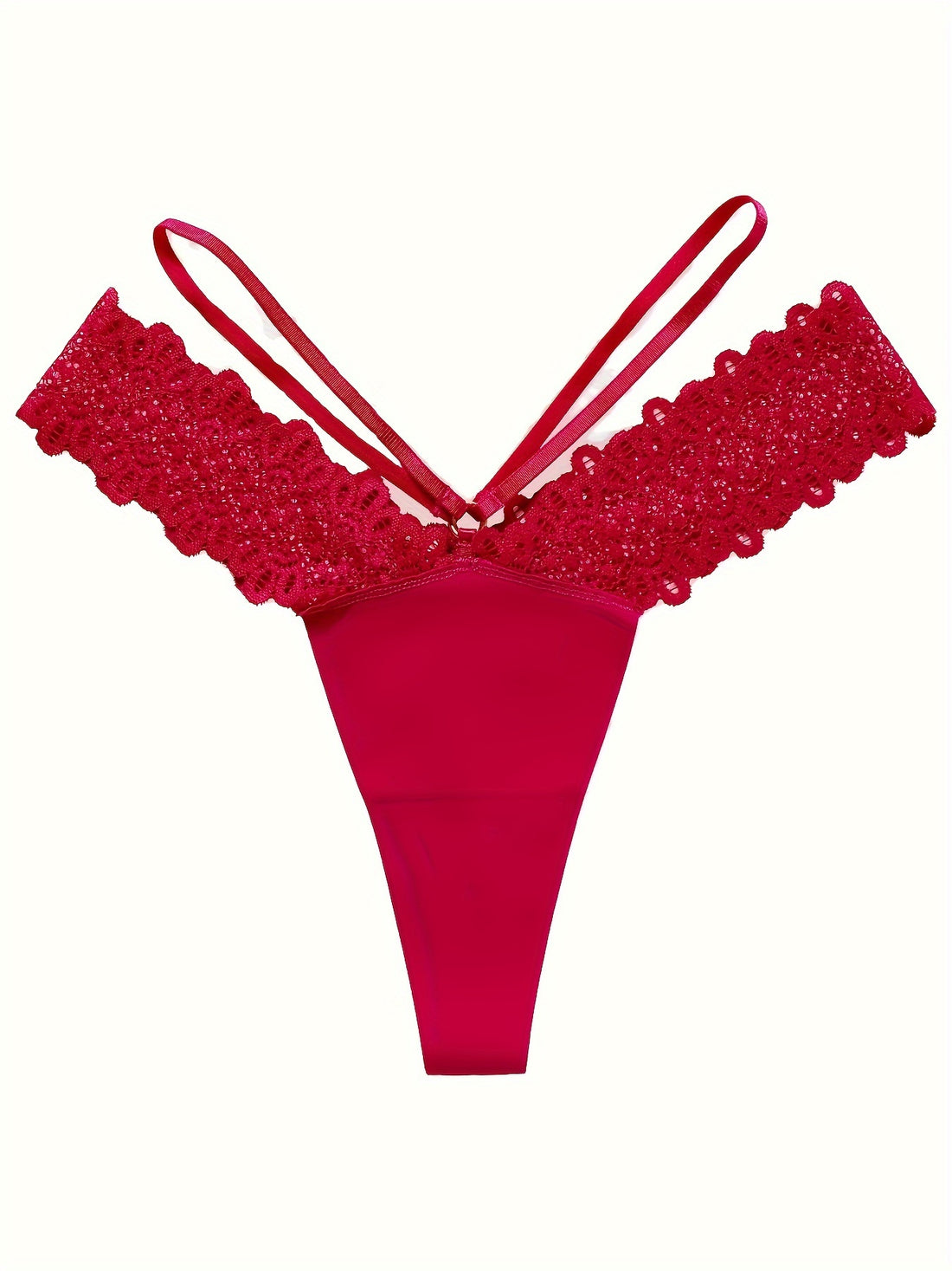 Sexy Lace Stitching Thong, Low Waist Seamless Quick-drying Thong Panties, /MH