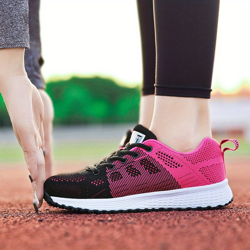 Women's Flying Woven Breathable Running Training Shoes, /MH