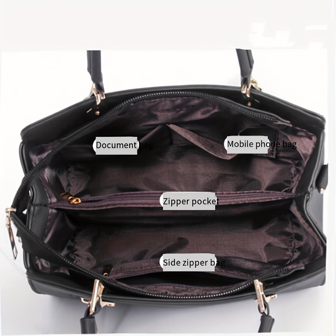 Fashion Solid Color Handbag, Women's Top Handle Square Purse, Elegant Crossbody Bag With Pompom Ball Pendant