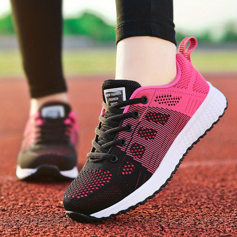 Women's Flying Woven Breathable Running Training Shoes, /MH