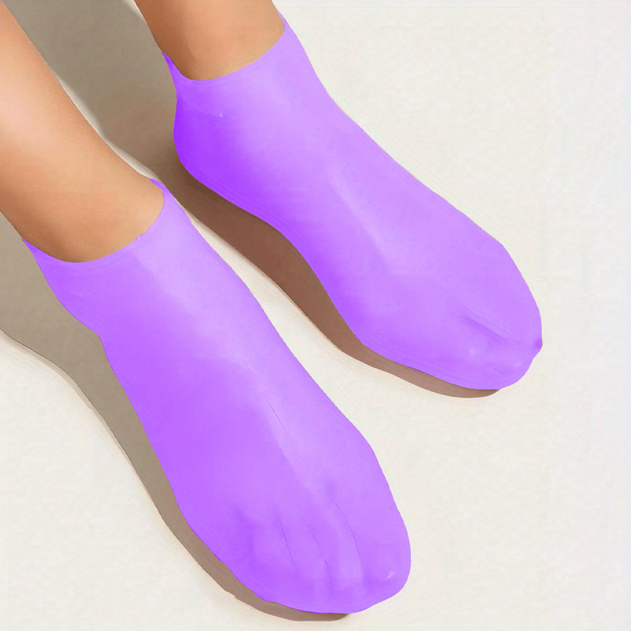 1Pair Silicone Socks for Dry Cracked Feet, Women's Foot Socks for Moisturizing, Cracked Heel