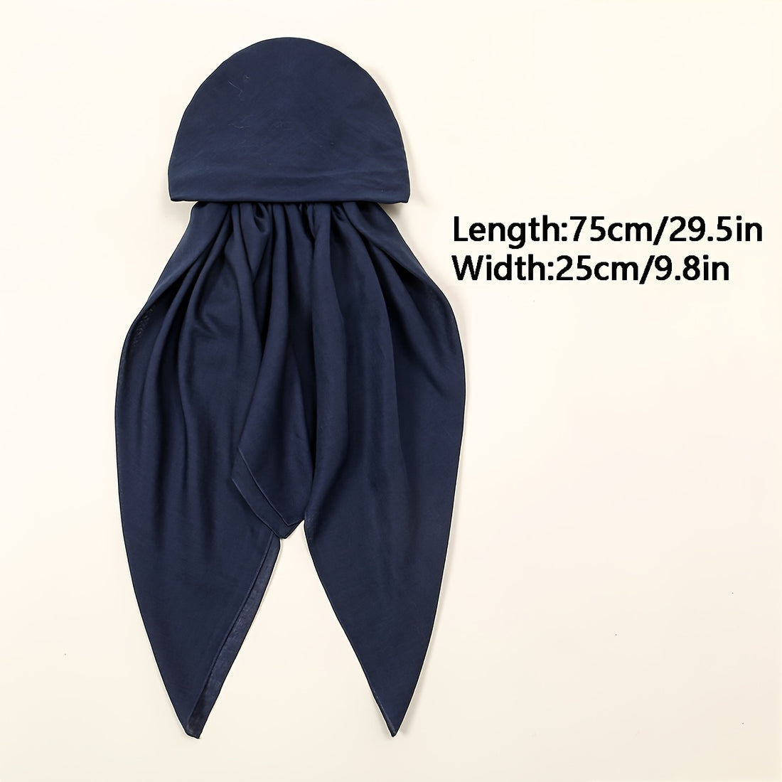 1PC Elegant Polyester Hijab Scarf - Yarn-Dyed, Weekend Casual Style, /MH